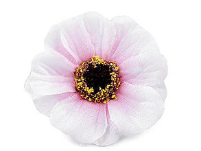 Polotovary - Umelý kvet čajová ruža Ø5 cm 5 ks (svetloružová) - 14375566_