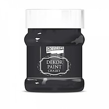 Farby-laky - Dekor paint soft chalky, 230 ml, kriedová farba (čierna) - 14377781_