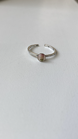 Prstene - Nastaviteľný prsteň so sušeným kvetom - 14379665_