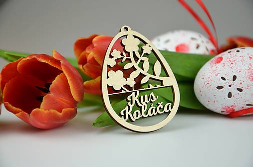 Dekorácie - Veľkonočné vajíčko: Kus koláča - 14377433_