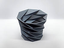 Nádoby - 3D tlačený kvetináč „Lola“ / ekologický / biologicky odbúrateľný / geometrický moderný dizajn / low poly - 14378654_