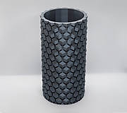 Dekorácie - Váza so vzorom včelieho plástu a metalickým efektom / Štýlový a geometrický dizajn na Váš stôl - 14378772_