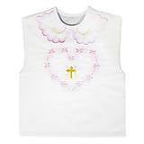 Detské oblečenie - Košieľka na krst - Srdce kvety ružové - 14381337_