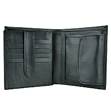 Pánske tašky - Luxusná kožená peňaženka v čiernej farbe - 14381501_