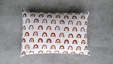 Detský textil - Obliečka na vankúš, dúhy, 60x40cm - 14381340_