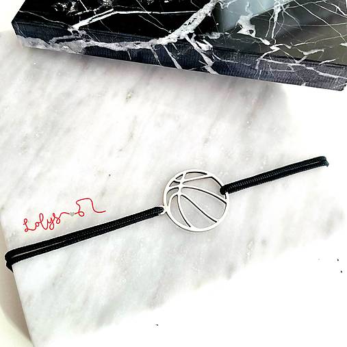 Náramky - Náramok Basketbalová lopta - 14381640_
