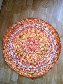 Úžitkový textil - Háčkovaný koberec - 14381872_