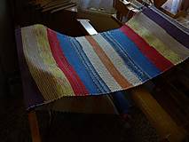 Úžitkový textil - Tkaný pestrofarebný koberec 18 - 14383680_