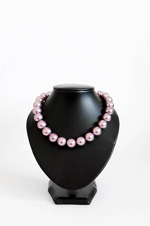 perlový náhrdelník - BIG (odtieň powder rose)