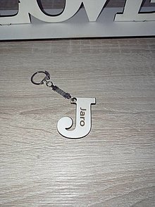 Kľúčenky - Prívesok na kľúče - iniciálka mena J - 14386265_