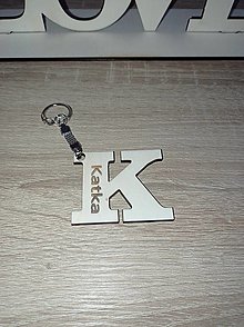 Kľúčenky - Prívesok na kľúče - iniciálka mena K - 14386271_