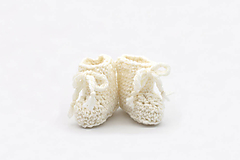Detské topánky - VÝPREDAJ! Biele papučky zimné EXTRA FINE - 14385850_