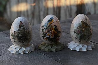 Dekorácie - Vajíčka v "hniezde" - 14389623_