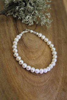 Náramky - pravé perly náramok  - perly kvalita A - 14388855_