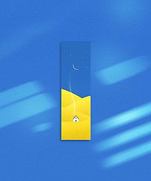 Papiernictvo - Modrá a žlutá | Knižní záložka - 14388097_