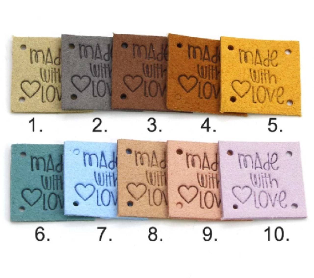 NT101 Koženková nášivka Handmade 2,5 cm