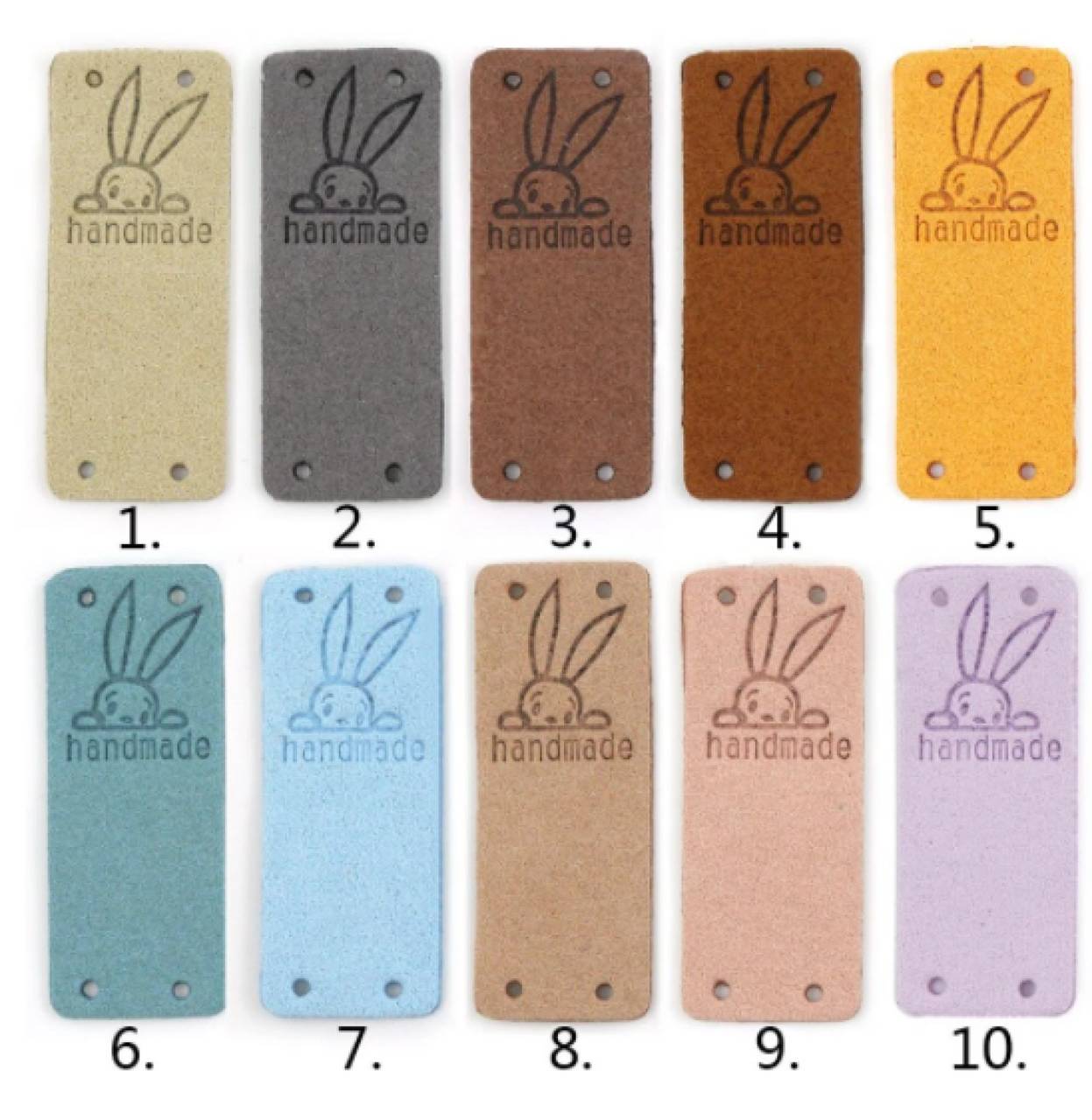 NT101 Koženková nášivka Handmade 2 x 5 cm