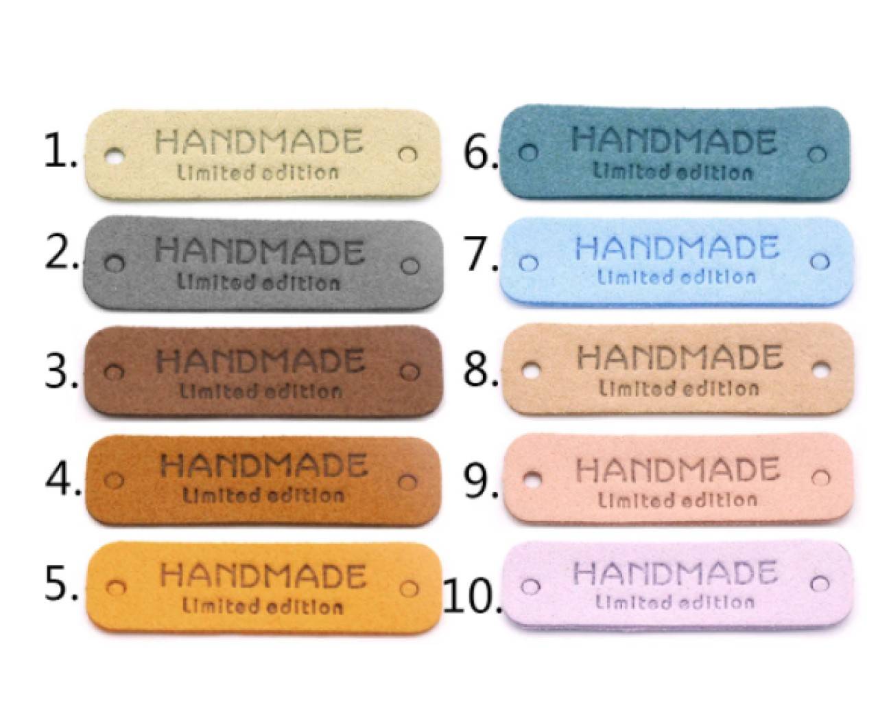 NT101 Koženková nášivka Handmade 5,4 x 1,5 cm