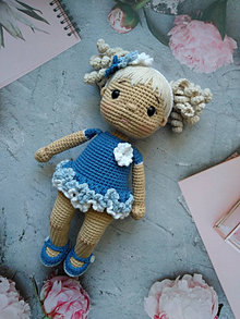 Hračky - Háčkovaná bábika Julka ❤️ - 14394876_