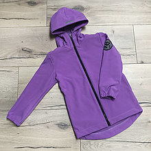 Detské oblečenie - Detská softshell bunda smiley - basic lila - 14394312_