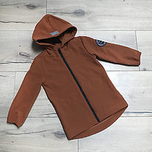 Detské oblečenie - Detská softshell bunda smiley - basic caramel - 14394341_