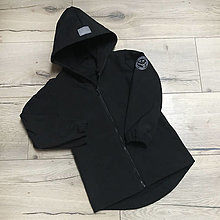Detské oblečenie - Detská softshell bunda smiley - basic black - 14394378_
