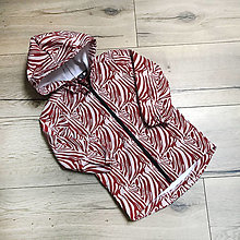 Detské oblečenie - Detská softshell bunda - zebra brown - 14394429_