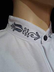Pánske oblečenie - Pánska košeľa ručne maľovaná - 14396486_