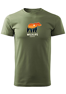 Pánske oblečenie - Pánske tričko "Bear & Wildlife" - 14396507_