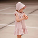Detské oblečenie - Mušelínové šaty - pink flowers - 14398780_