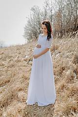 Tehotenské oblečenie - Tehotenské svadobné šaty  - Mellien - 14400534_