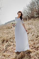 Tehotenské oblečenie - Tehotenské svadobné šaty  - Mellien - 14400537_
