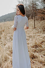 Tehotenské oblečenie - Tehotenské svadobné šaty  - Mellien - 14400553_