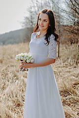 Tehotenské oblečenie - Tehotenské svadobné šaty  - Mellien - 14400554_