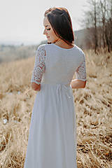 Tehotenské oblečenie - Tehotenské svadobné šaty  - Mellien - 14400556_