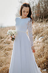 Šaty - Tehotenské svadobné šaty – Mexy - 14400756_