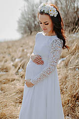Šaty - Tehotenské svadobné šaty – Mexy - 14400767_
