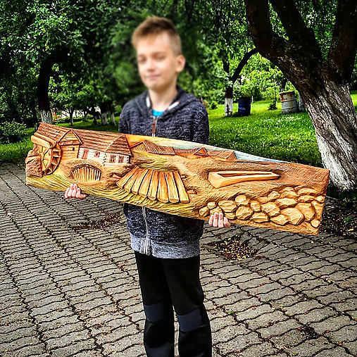 Obrazy - Dedina s mlynom - 14400445_