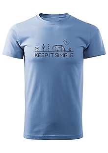 Pánske oblečenie - Pánske tričko "KEEP IT SIMPLE" - 14399184_