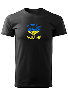 Pánske oblečenie - Pánske tričko "I stand with Ukraine II" - 14399577_