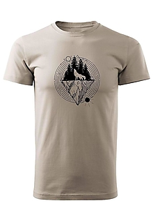 Pánske oblečenie - Pánske tričko "Objavuj s vlkmi II" - 14400668_
