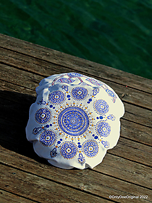 Úžitkový textil - Maľovaný ručne šitý meditačný vankúš MANU - 14401864_