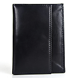 Peňaženky - Francúzsky kožený mincovník v čiernej farbe - 14401721_