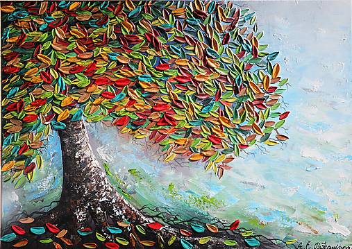 Obrazy - ,,Jeseň,, 70x50 - 14403756_