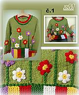 Detské oblečenie - Tri rozkvitnuté pulóvriky (pre dievčatá). - 14402625_