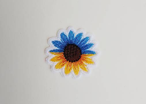 Papier - Nažehľovačky pre Ukrajinu (Slnečnica 1 - biela) - 14402331_