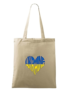 Nákupné tašky - Plátená taška "♥ Ukraina" - 14401422_