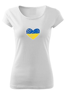 Topy, tričká, tielka - Dámske tričko "♥ UA" - 14401555_