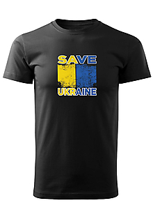 Pánske oblečenie - Pánske tričko "SAVE UKRAINE" - 14402955_