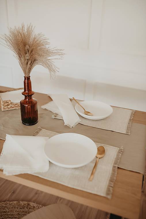 Úžitkový textil - Štóla ľanová ( 2 farby ) - 14407247_